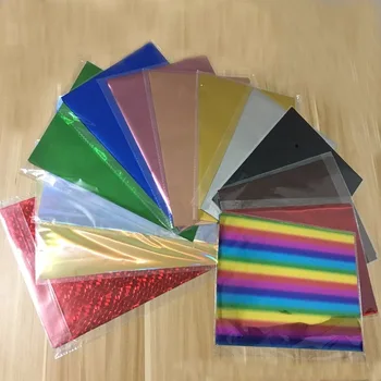 50 Adet Yeni 18 renkler Sıcak Baskı kağıdı Folyo Kağıt Laminasyon Transferi Elegance Lazer Yazıcı kraft el işi kağıdı Termal 20x29cm A4