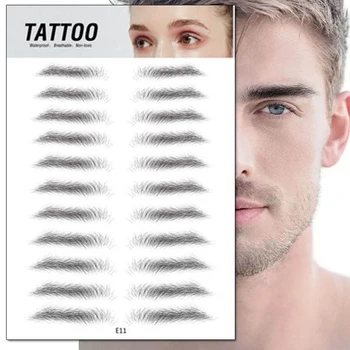 YENİ Sihirli 4D Saç gibi Kaş Dövme Etiket Yanlış Kaşları Su Geçirmez Kalıcı Makyaj Su bazlı Göz Kaş Çıkartmalar Kozmetik