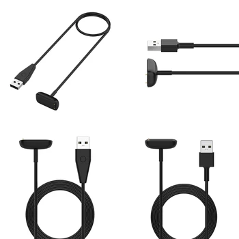 USB şarj aleti Kablo Değiştirme USB Manyetik şarj aleti kablosu İzle şarj adaptörü ile Uyumlu Fitbit Şarj 5 / Lüks