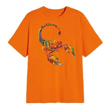 Moda renkli akrep hayvan demir On yamalar DIY ısı transferi giysi T-Shirt termal çıkartmalar dekorasyon baskı