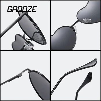 2022 Vintage Polarize Güneş Gözlüğü Kadın Metal Araba Sürüş Kalp Gözlük Dekoratif Lüks Tasarımcı Kadın Shades Zonnebril Dames