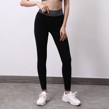 2022 Seksi Hızlı Kuru Spor Spor Yüksek Elastik Spor Tayt Kadınlar için Yoga Pantolon Koşu Kadın Tayt Moda