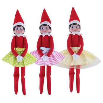 Sevimli Noel elbise Elbise elf üzerinde shlf Elfler Noel Bebek Aksesuarları Hediyeler oyuncak