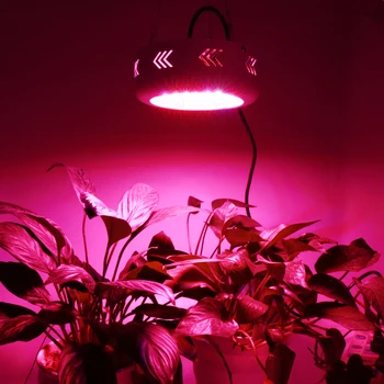 Tam spektrum 216W ışık büyümeye yol açtı UFO bitki Phytolamp hidroponik lamba çiçekler için Led fide akvaryum kapalı bitkiler büyümek çadır