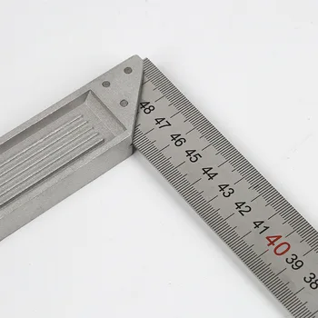 Alüminyum alaşımlı kare cetvel sağ açı 90 Dönüm cetvel Ahşap cetvel Çelik dönüm cetvel ölçme araçları göstergesi