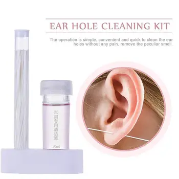 1 Takım Piercing Temiz Tel Kişisel Bakım Profesyonel Küpe Deldi İplik Kulaklar İpi Aksesuarları Kulak Dize Kiti Ev için