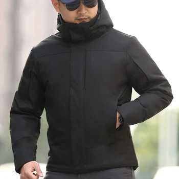 Mega Taktik Parka Kış Askeri Giyim Özel Kuvvetler Savaş Ordu Ceket Rüzgar Geçirmez Kapşonlu erkek Kalın Sıcak Dış Giyim Ceket