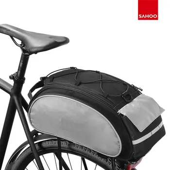Sahoo 13L Bisiklet Bagaj Taşıyıcı Çanta MTB Gövde Arka Koltuk Raf Raf Pannier Bisiklet çanta Omuz El Taşıma Çantası 14541