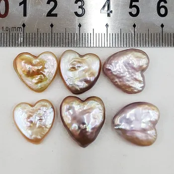 1 adet Doğal Kabuk Barok İnci Aşk Kalp Şekli El oyması Düzensiz Düz Delik Boncuk DIY Kolye Takı Aksesuarları