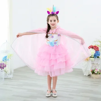 Kız Pelerin Balo Kostüm Çiçek Kız Elbise Ceket Prenses Tül Düğün Şal Pelerin Kızlar için Cadılar Bayramı Çocuklar Kapüşonlu Ceket Şal