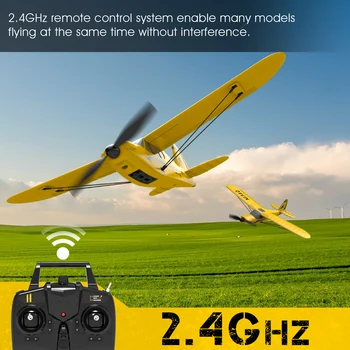 Park10 EPP Spor S2 RC uçak oyuncakları 2.4 G 4CH 6-Axis Gyro Acemi Uçak Xpilot Sabitleyici Sabit Kanatlı Uçak Açık Oyuncaklar