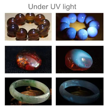 TopCom Yeşim Tanımlama El Feneri 3-in-1 led ışıklı fener Taşınabilir Adanmış UV ışık Ultraviyole Taş Takı Algılama