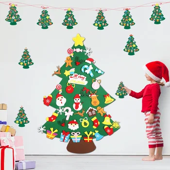 12 Adet DIY Noel Çıkartmaları ile Glitter Çıkartmalar Sopa Köpük Zanaat Çıkartmalar Noel Partisi Dekorasyon için DIY El Sanatları