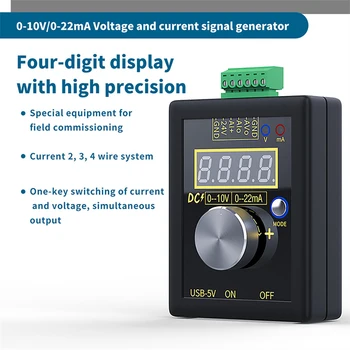 SG-002 4-20mA 0-10V Dijital Analog Voltaj Sinyal Jeneratörü 0-20mA Akım Verici Hata Ayıklama Kaynağı Kalibratörü