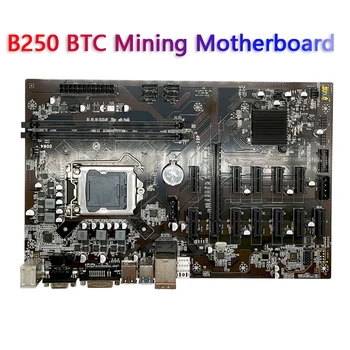 Yeni B250 BTC ANAKART anakart cpu LGA 1151 DDR4 12XGraphics Kart Yuvası SATA3. 0 USB3. 0 Düşük Güç BTC Madenci Madencilik