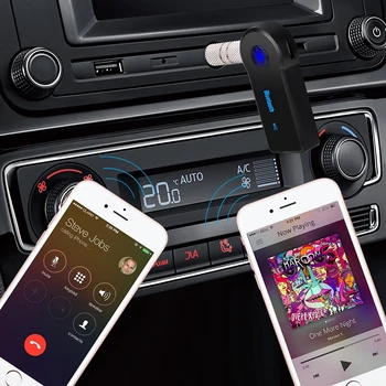 Bluetooth Verici alıcı Kablosuz Ses Adaptörü V4. 2 TV Araç Monte Handsfree MP3 Müzik Çalar Stereo Ses Adaptörü AUX