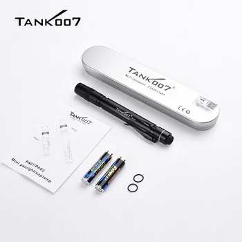 TANK007 PA02 taşınabilir tıbbi Penlight ev EDC Mini el feneri LED fener meşale kalem ışık Caplamp AAA pil Waterdrop