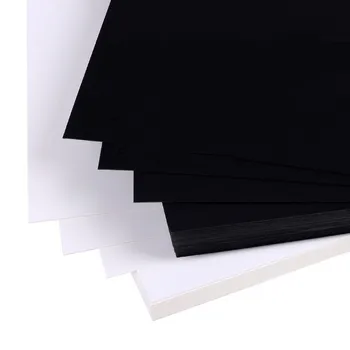Yeni 80-400gsm Yüksek Kaliteli A4 Siyah Beyaz Kraft Kağıt DIY El Yapımı Kart Yapımı kraft el işi kağıdı Kalın Karton Karton