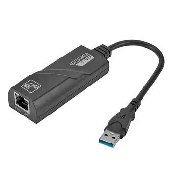 10 Adet / grup Mini USB 3.0 Gigabit Ethernet adaptörü USB RJ45 Lan Ağ Kartı için Windows 10 8 7 XP Dizüstü PC bilgisayar