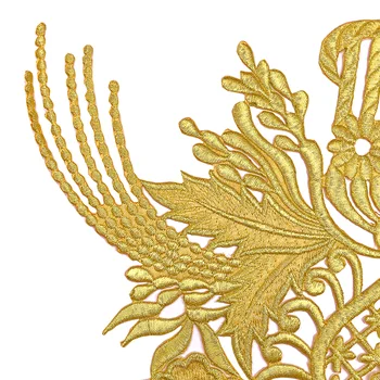 4 adet Demir On Altın Barok Aplike Nakış Yama Giyim İçin işlemeli Yamalar giysi etiketi Yamalar Bordados Ropa AC1553