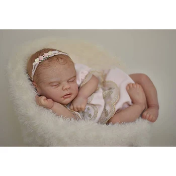 20 inç Bitmemiş Yeniden Doğmuş Bebek Kiti Kiara Boyasız Taze Renk Boş Bebek Kiti ile bez Vücut