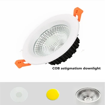 LED alüminyum downlight 5w7w12w18w24w anti-sis parlama önleyici COB spot ışığı AC / DC12V 24V gömülü tavan lambası