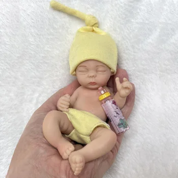6 Inch Full Solid Silicone Small Baby Doll кукла реборн мальчик
