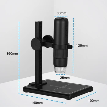WİFİ Dijital Mikroskop 1000X USB 1080P Video Mikroskoplar Büyüteç 8 LED Endoskop yakınlaştırma kamerası Büyüteç cep telefonu PC