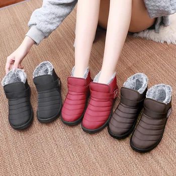 Moda Kahverengi Kirpi Kar Botları Kadın Rahat Ayak Bileği Kürk Sneaker Pist Aşağı Patik Bayan Kanca ve Döngü Açık Anne sıcak ayakkabı