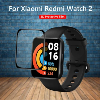 9D Fiber Koruyucu Cam Xiaomi Mi İzle 2/2 Lite Smartwatch LCD Ekran Koruyucu Filmler Kapak Redmi İzle Aksesuarları