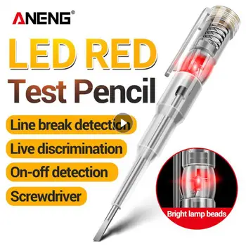 1 ADET Elektrik Test Kalem Su Geçirmez Kaynaklı Gerilim Duyarlı Test Tornavida Aracı W / Prob Gösterge ışığı Test Kalem