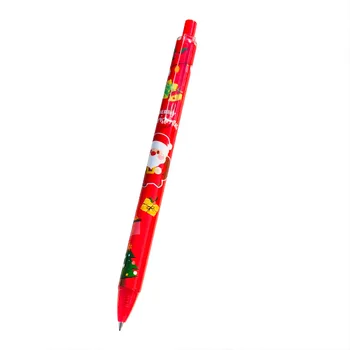 LATS 6 İsteğe Bağlı 0.5 mm Siyah Mürekkep Basın Tipi Jel Kalem Noel Ofis Öğrenme İmza Kalem Çıkarılabilir ve Değiştirilebilir