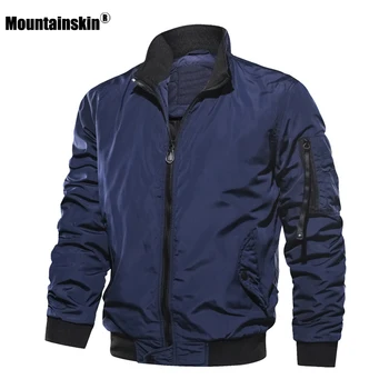 Mountainskin Yeni erkek ceketleri Sonbahar Kış Askeri Mont Moda Ordu Rahat Giyim Erkek Ceket Erkek Marka Giyim SA707