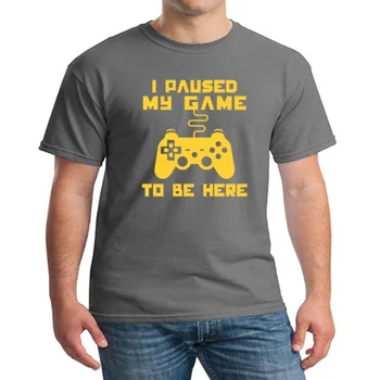 Yeni Video Oyun Mizah Şaka Erkekler İçin T-shirt Ben Durakladı Benim Oyun Burada Olmak T Shirt Harajuku Grafik Yenilik Sarcastic Komik TShirt