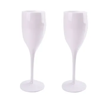 1 ADET 175ML Bardak şampanya flüt kadehler Şarap Beyaz Akrilik Şampanya Şeffaf Plastik şarap bardağı Plastik şarap bardağı şarap bardağı