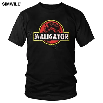 Maligator Tshirt erkek Saf Pamuk Belçika Çoban Köpeği Malinois T Shirt Kısa Kollu Yuvarlak Boyun T-Shirt Grafik Tees Büyük Boy