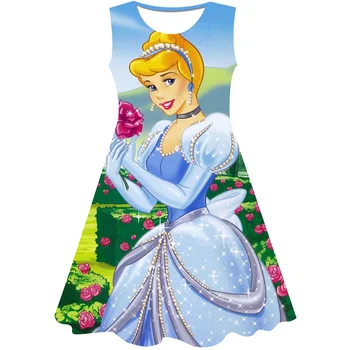Külkedisi Kız Elbise Yaz çocuk giyim Parti Zarif Rapunzel Belle Prenses Düğün Töreni Elbiseler Tek Parça Etekler
