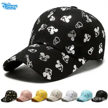 Disney Mickey Mouse erkek Kapaklar Karikatür Premium Örgü Yaz Şapka Sevimli Mickey Ayarlanabilir kadın Vizör Erkek beyzbol şapkası Çift Şapka