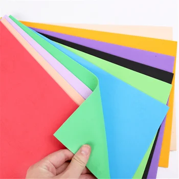 10 Adet Arka Çıkartmalar Sünger Kağıt Eva Kauçuk Sanat Origami DIY El Renk Kabarcık Kağıt Düğün Parti Dekorasyon