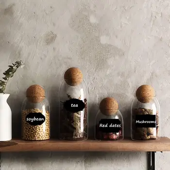 Karatahta etiketi Silinebilir Su Geçirmez Çok Fonksiyonlu Mutfak Kavanoz Organizatör Etiketleri Kara Tahta yazı tahtası Etiket kara tahta