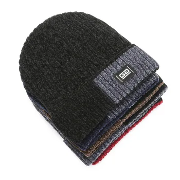 Yeni Kalınlaşmak Kış Bere Şapka Kayak Açık erkek Kapaklar Sıcak Tutmak Kadın Örme Kap Artı Kaşmir Örgü Şapka