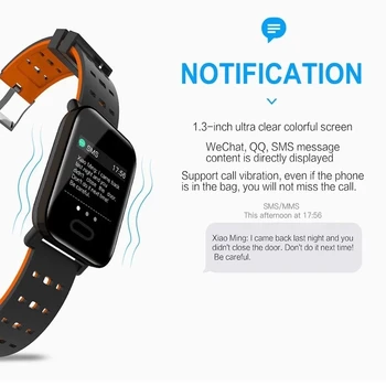 A6 akıllı saat Su Geçirmez Bluetooth Kan Basıncı Spor İzci nabız monitörü Spor Smartwatch Apple IOS Android İçin