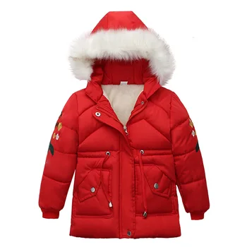 Kış Kız Kapşonlu Ceketler Çocuk Kalınlaşmak Sıcak Giyim Moda Erkek Bebek fermuarlı ceket 2020 Çocuklar İçin Doğum Günü Partisi Ceket