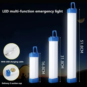 Çok fonksiyonlu LED Gece Lambası USB şarj Edilebilir Acil kamp ışık 20W 40W 60W Gece Lambası Açık Kapalı Çalışma Işığı