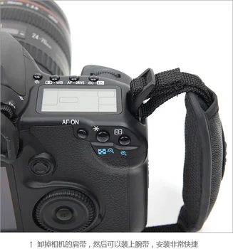 Evrensel DSLR Kamera Deri El Kayışı Kavrama Canon 5D Mark II 650D 550D 70D NİKON D7000 D5200 D5100 Marka Yüksek Kaliteli
