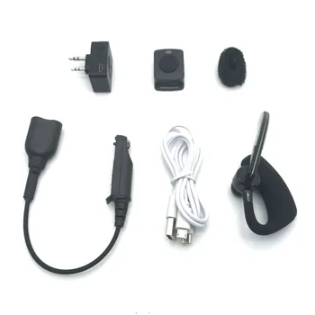 Kablosuz telsiz Bluetooth PTT Kulaklık Kulaklık Baofeng UV-5R UV-82 A-58 UV-XR UV-5S GT-3WP UV-9R Artı mikrofon Adaptörü