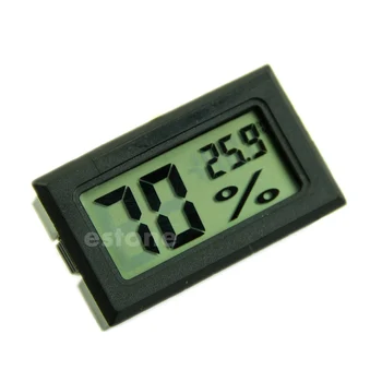 Higrometre Termometre Dijital LCD Sıcaklık Nem Ölçer 10 % ~ 99 % RH Damla Nakliye
