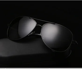Erkek Polarize Güneş Gözlüğü Erkekler Kadınlar Vintage Sürüş Sürücü güneş gözlüğü Anti-Uv Gözlük Moda Havacılık Gözlük Açık Balıkçılık