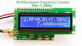 1Hz-7.3 GHz HF RF / Mikrodalga frekans metre sayacı 2.4 G 3G 5G 5.8 G 6G 7G darbe radyo düşük yüksek frekanslı AMATÖR Amplifikatör