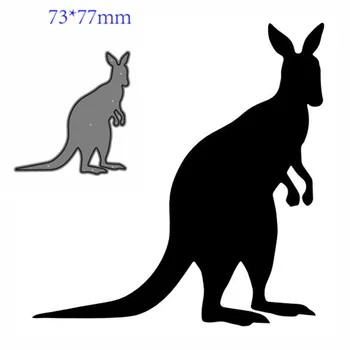 Metal Kesme Cut Kalıplar Kalıp Hayvan kanguru Dekorasyon koleksiyon defteri kağıdı Zanaat Bıçak Kalıp Bıçak Yumruk Şablonlar